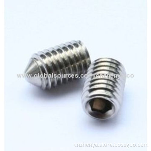 High quality stainless steel set screw, from China manufacturerNew